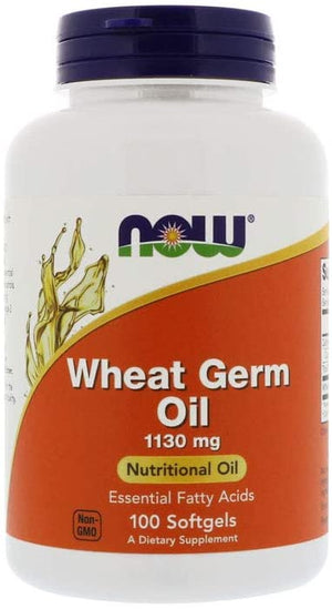 NOW Foods Wheat Germ Oil, 1130 mg, 100 Softgels