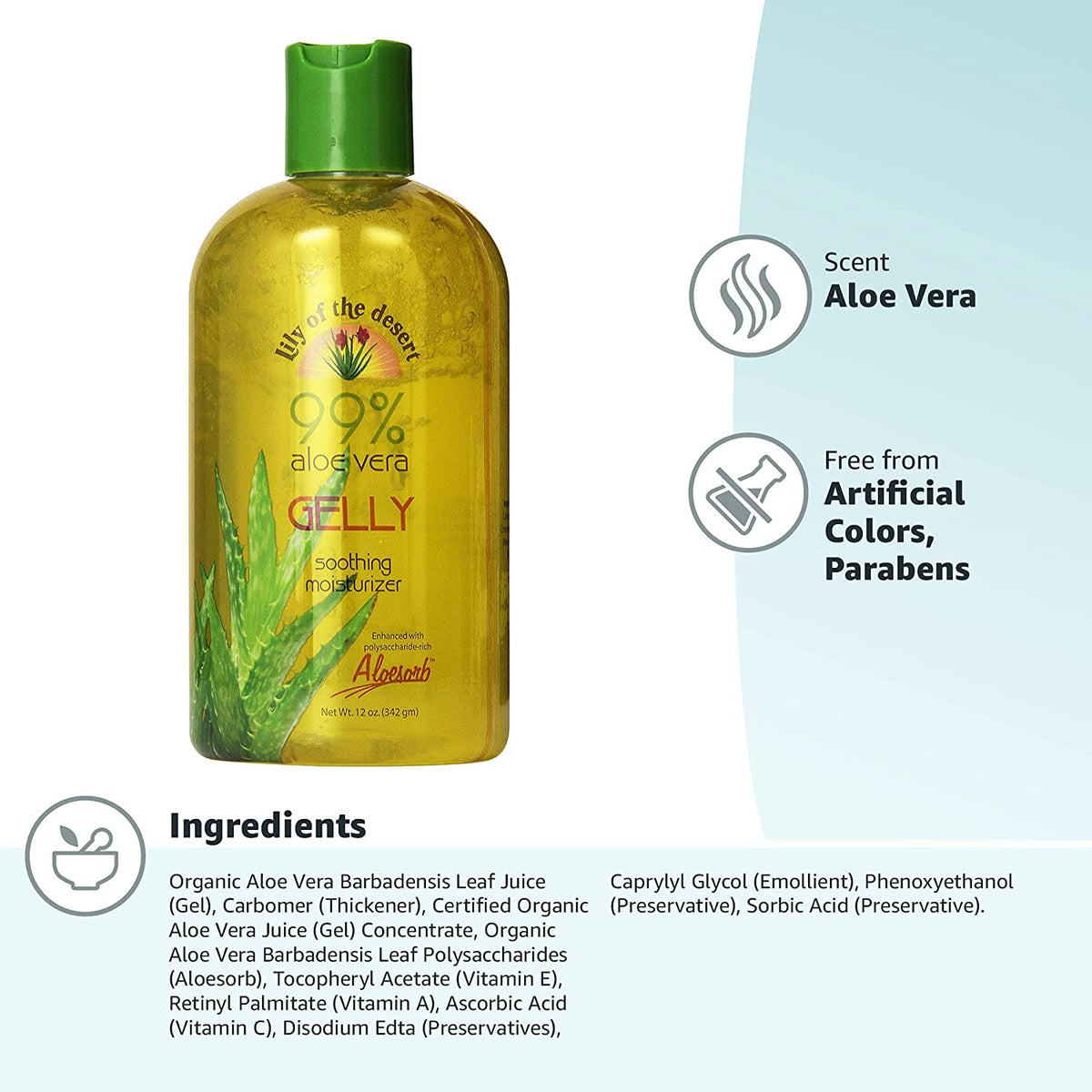 Lily of the Desert: Aloe Vera Gelly, 12 oz