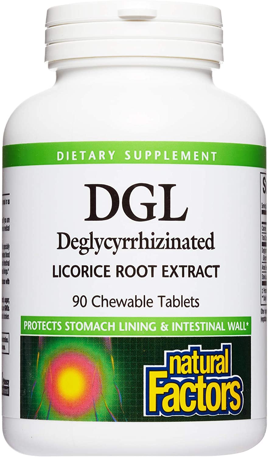 Natural Factors Chewable DGL 400 mg, Licorice Extract for Healthy Digest, 90 Chewable Tablets
