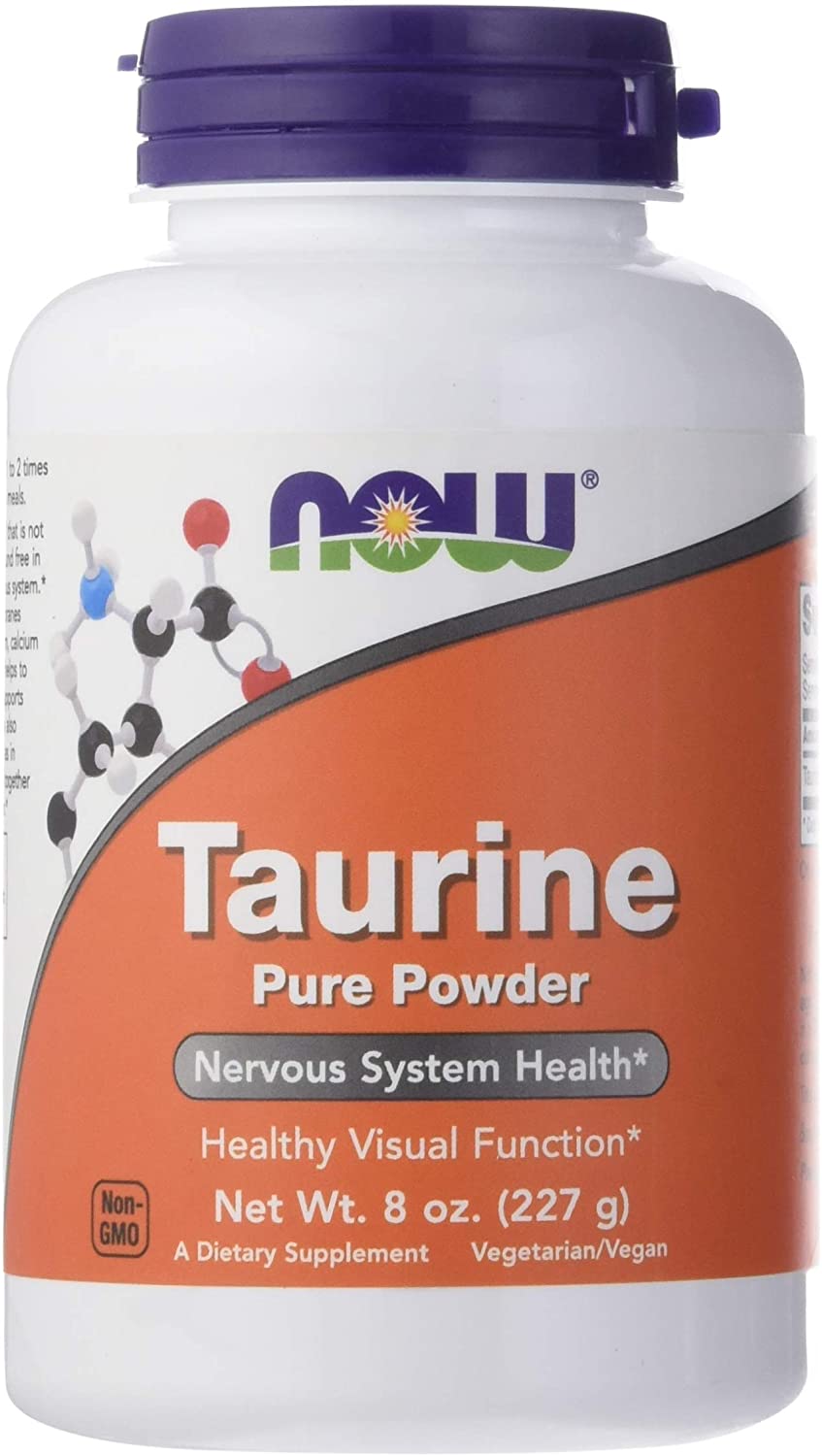 NOW Foods Supplements, Taurine Pure Powder, Nervous System Health*, Amino Acid, 8-Ounce
