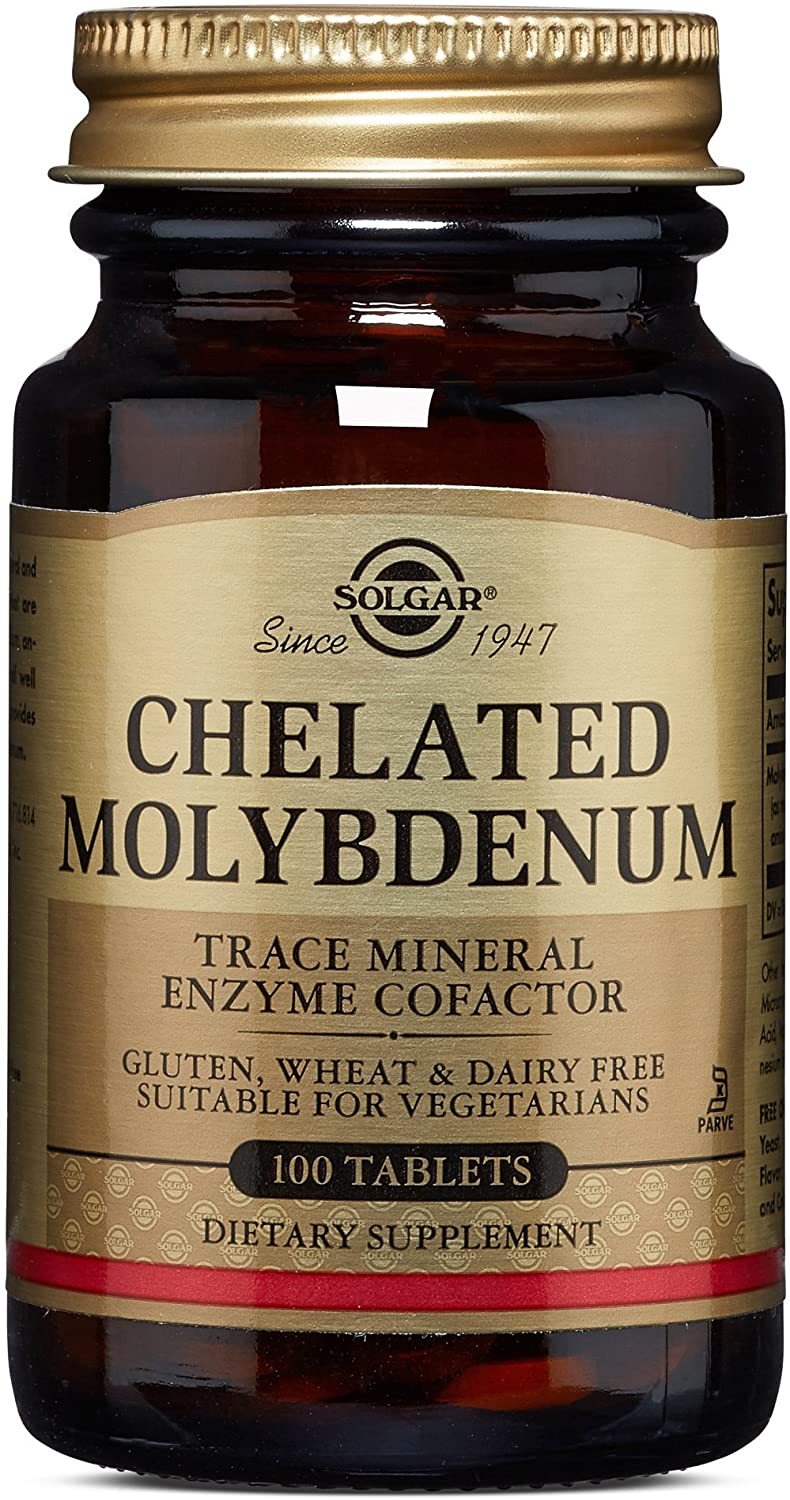 Solgar Chelated Molybdenum, 100 Tablets