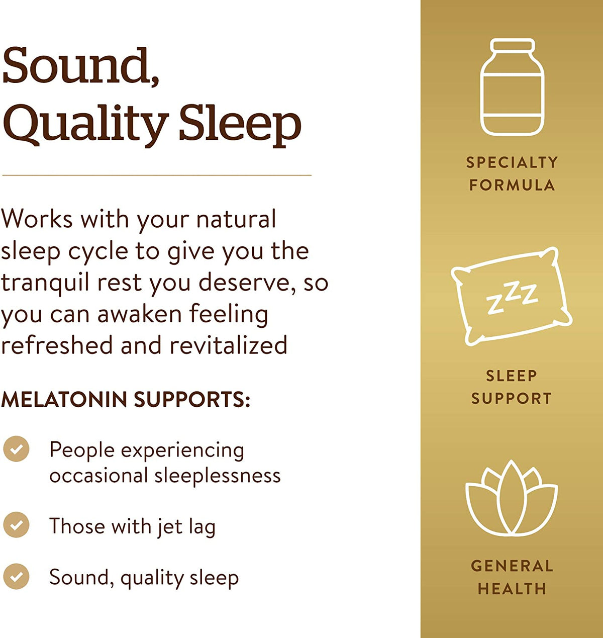 Solgar Melatonin 10mg Tablets HighDosage Helps Promote Relaxation Sleep ClinicallyStudied Melatonin Supports Natural Sleep Cycle Vegan Gluten Free Dairy Free Kosher Servings, 60 Count