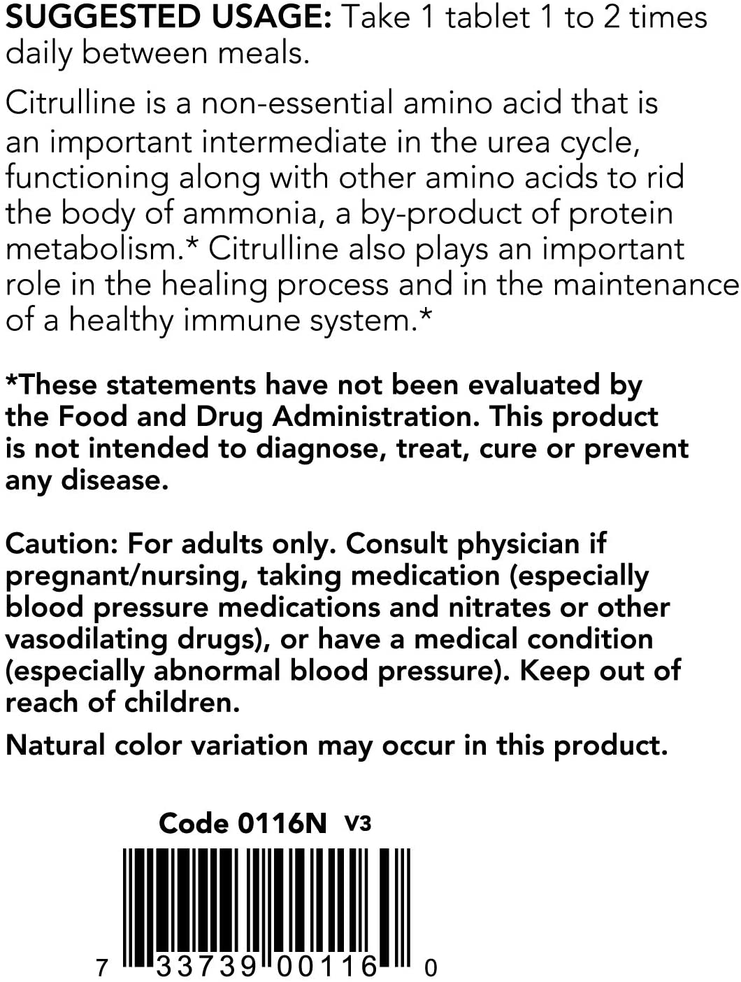 Click to see full view Rufus AI Ask Rufus  What are some benefits of L-Citrulline?   Can this be taken daily?   Is it vegan friendly?   Ask something else NOW Foods Sports Nutrition, L-Citrulline, Extra Strength 1,200 mg, Amino Acid, 120 Tablets