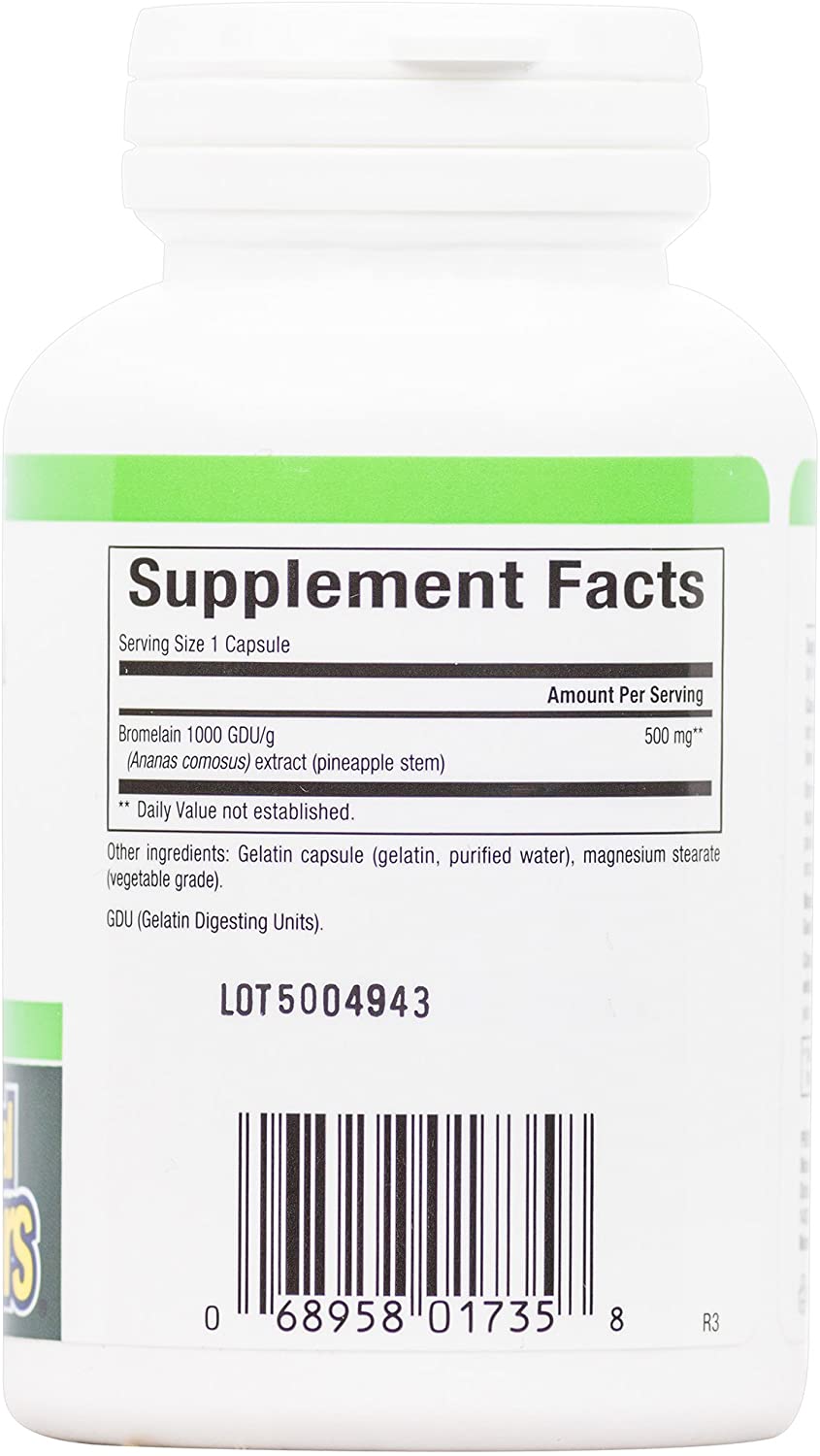 Natural Factors Bromelain 500 mg, Enzyme Support for a Healthy Digestive System, 90 Capsules