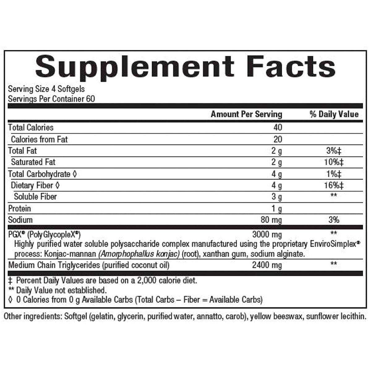 Natural Factors PGX® Daily Ultra Matrix Softgels, 750 mg, 240 Softgels