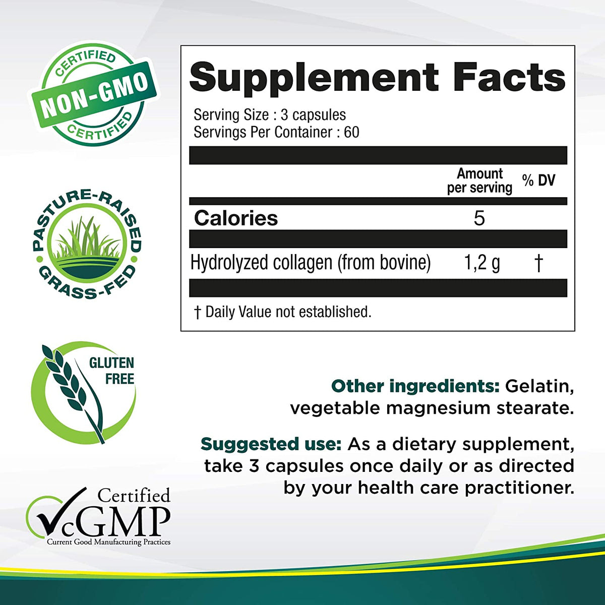 GENACOL Original Joint Supplements for Men &amp; Women (180 Capsules) |Hydrolyzed Collagen Peptides for Healthy Joints, Cartilage, Bones, Tendon and Ligaments