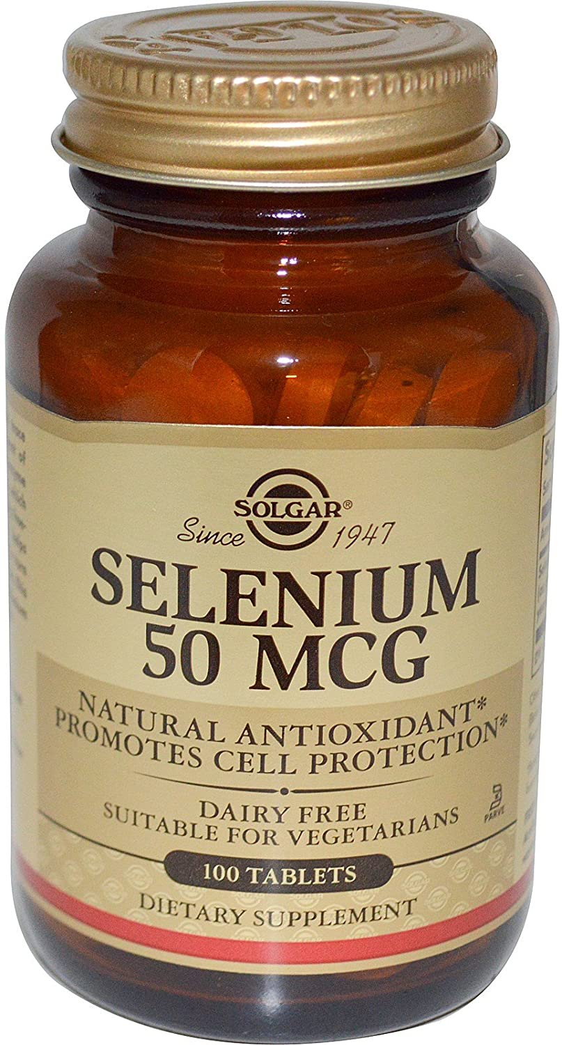 Solgar Selenium Tablets, 50 Mcg, 100 Count