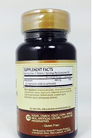 Magnesium (Oxide &amp; Carbonate) 400 mg 100Tablets