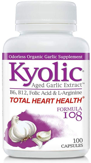 Kyolic Aged Garlic Extract™ Total Heart Health Formula 108, 100 Capsules