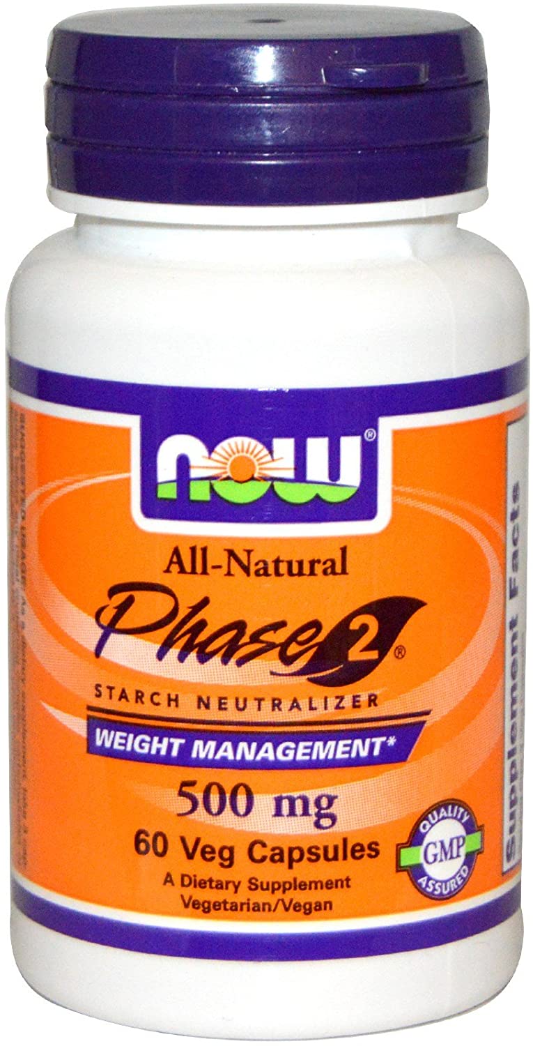 NOW Foods Phase 2 Starch Neutralizer-60 Capsules
