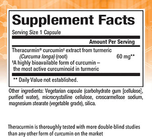 Natural Factors Double Strength Theracurmin™, 60 Vegetarian Capsules