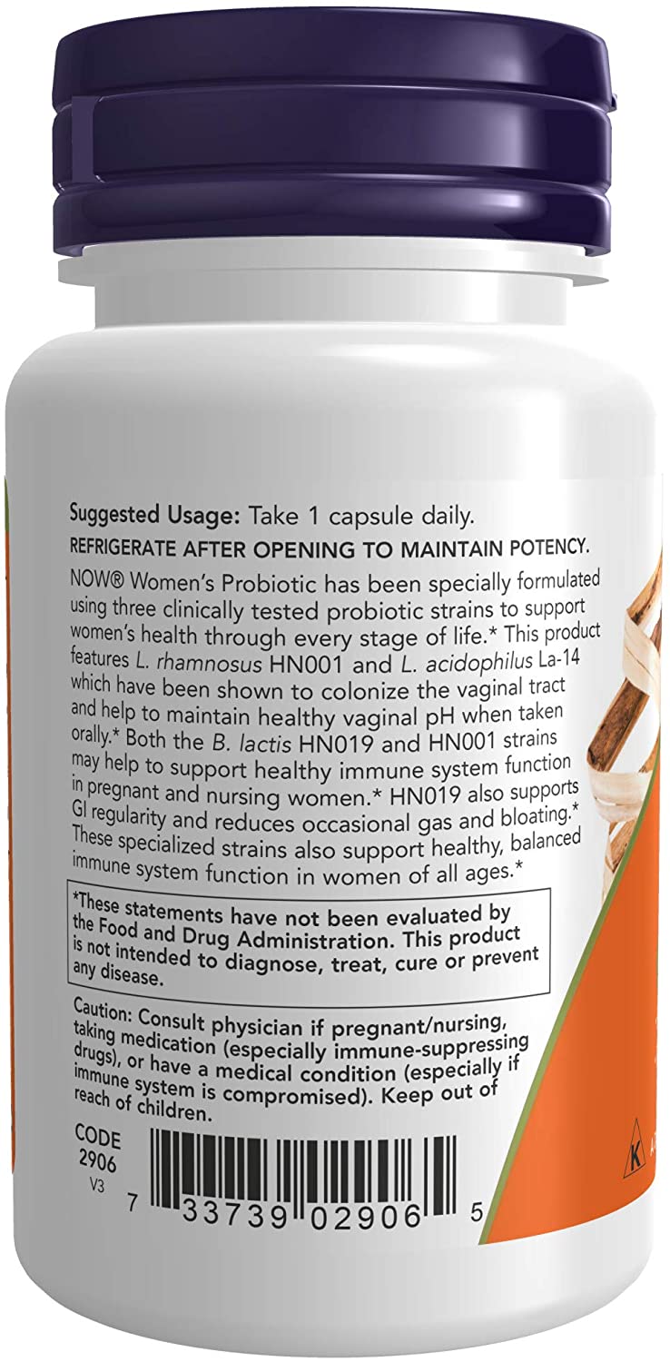 NOW Foods Women&#39;s Probiotic, 20 billion CFU, 50 Veg Capsules