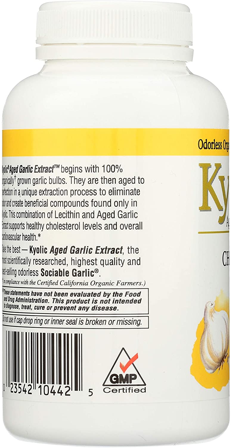 Kyolic Aged Garlic Extract™ Cholesterol Formula 104, 200 Capsules