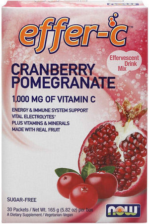 NOW FOODS -Effer-C‚Ñ¢ Cranberry Pomegranate Packets 30/Box