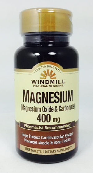 Magnesium (Oxide & Carbonate) 400 mg 100Tablets
