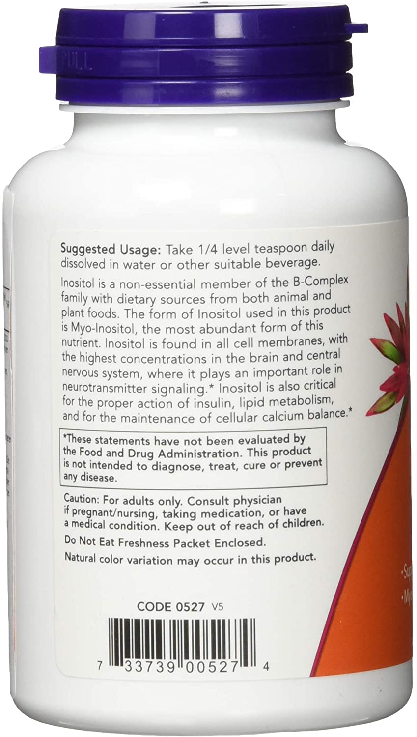 NOW Foods Inositol Powder, 4 oz