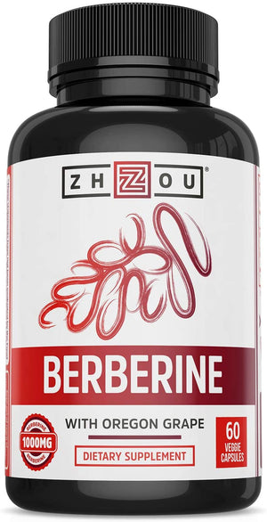 Zhou Berberine with Oregon Grape, 1000 mg, 60 Veggie Caps