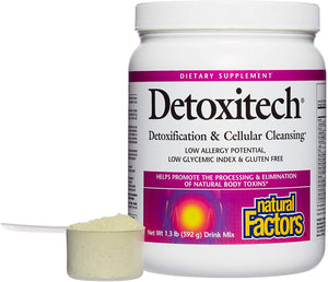 Natural Factors, Detoxitech Detoxification and Cellular Cleanse, Digestive Aid Drink Mix, 1.3 lbs (15 servings)