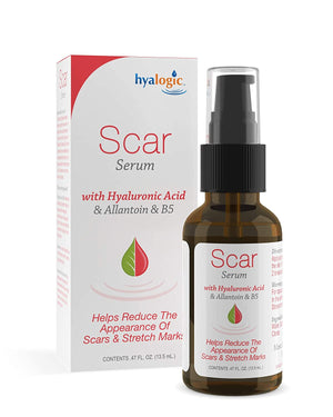 Scar Serum for Body–w/Hyaluronic Acid, Allantoin & B5 Panthenol—Cruelty-Free, Non-Oily, Odorless—Reduces The Appearance of Scars & Stretch Marks (0.47 fl. oz.)