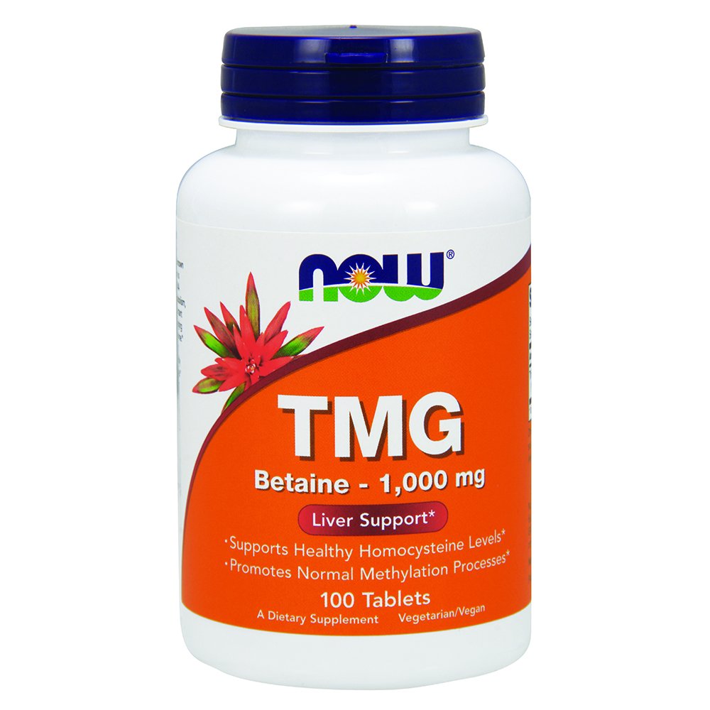 NOW Foods TMG, 1000 mg, 100 Tablets