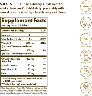 Solgar Ester-C® Plus Vitamin C, 1000 mg, 60 Tablets