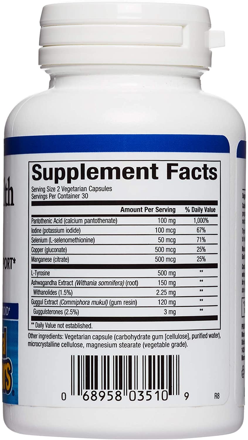 Natural Factors Thyroid Health Formula, 60 Vegetarian Capsules