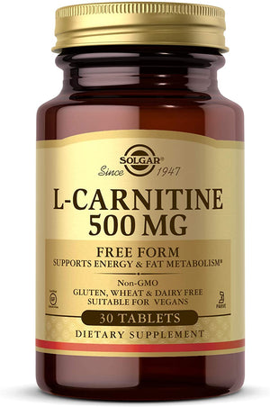 Solgar – L-Carnitine 500 mg, 30 Tablets
