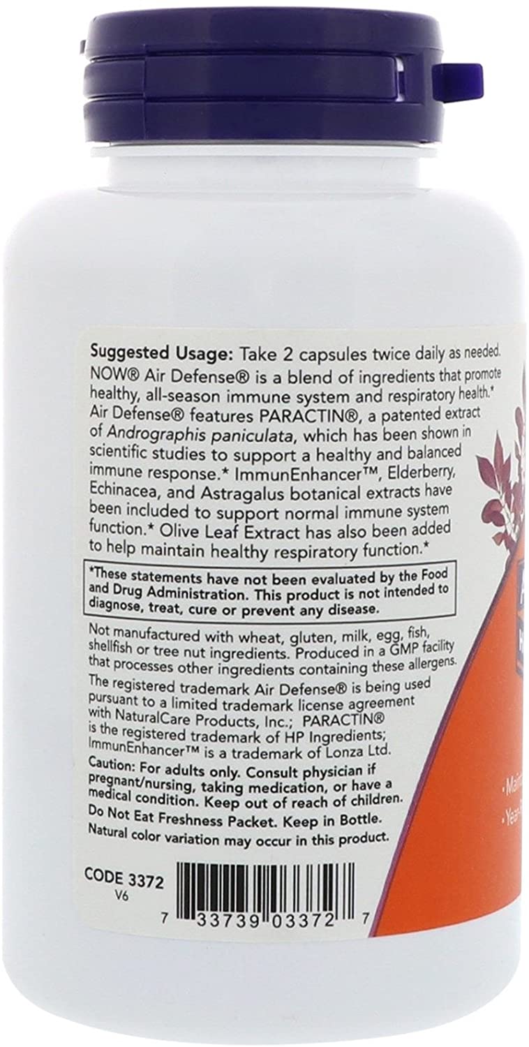 NOW Air Defense Healthy Immune with Paractin®, 90 Vegetarian Capsules