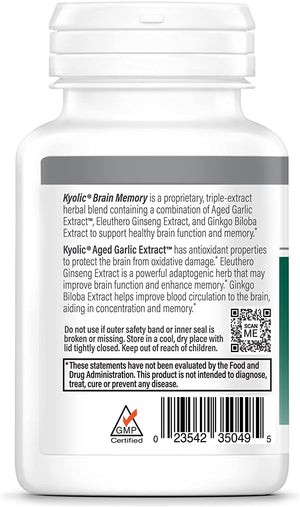 Kyolic Specialty Series, Brain Memory, Concentration & Recall, 90 Capsules