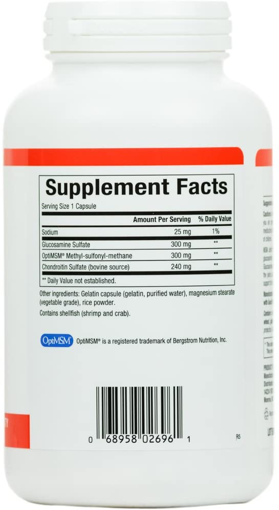 Natural Factors, MSM Joint Formula, Supports Healthy Joints and Mobility, 180 Capsules