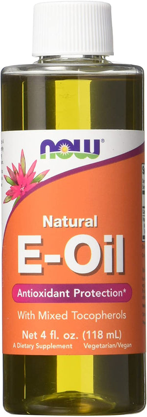 NOW Supplements E Liquid, 80% Mixed Tocopherols Antioxidant Protection 4 Fl Oz