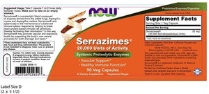 NOW Foods Serrazimes®, 90 Vcaps®
