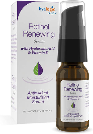 Retinol Serum– Skin Renewal & Wrinkle Repair Face Serum with Hyaluronic Acid & Vitamin A – for Clearer, Radiant Looking Skin (.47 fl oz.)
