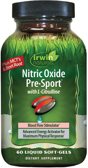 Irwin Naturals Nitric Oxide Pre-Sport® with L-Citrulline, 60 Liquid Softgels