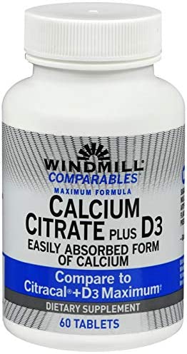 Windmill Calcium Citrate plus D3 60 tablets