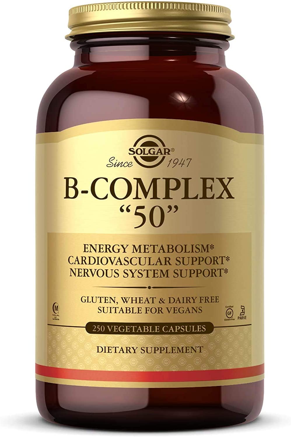 Solgar B-Complex 50, 250 Vegetable Capsules
