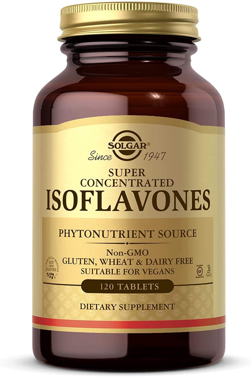 Solgar – Non-GMO Super Concentrated Isoflavones, 120 Tablets