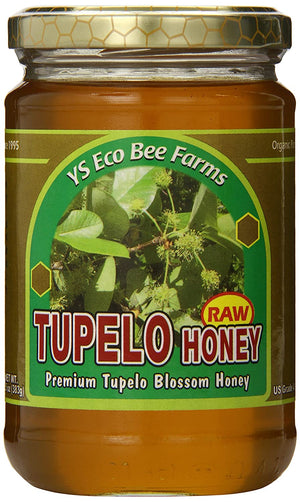 YS ECO BEE FARMS - RAW Tupelo Honey - 13.5 oz