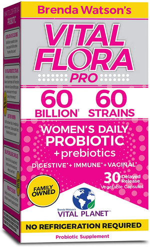 Vital Flora 60 Billion 60 Strain, Womens Vital Flora 30 VCaps