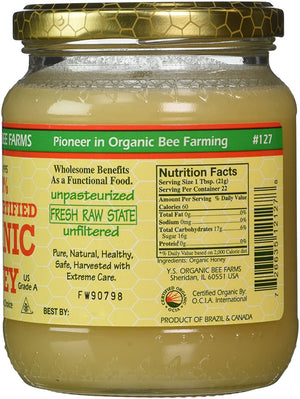 YS Organic Bee Farms - Organic Honey, 16 oz gel