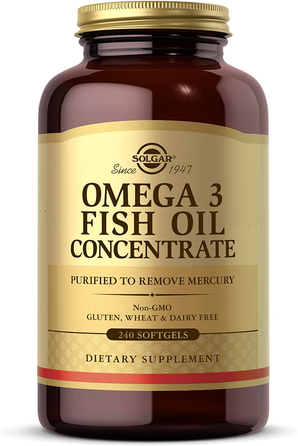 Solgar Omega-3 Fish Oil Concentrate, 240 Softgels