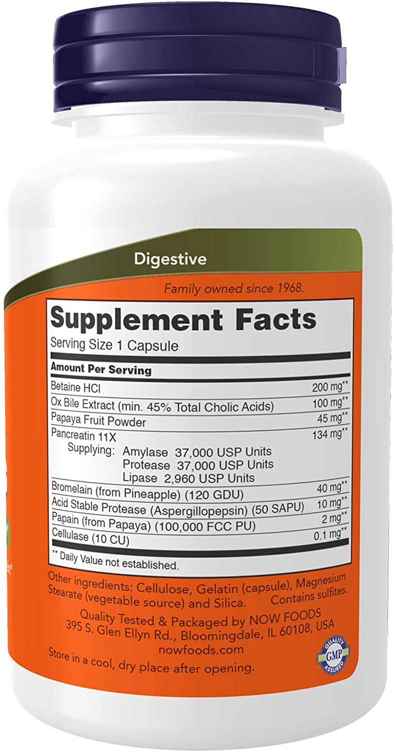 NOW Foods Super Enzymes, 180 Capsules