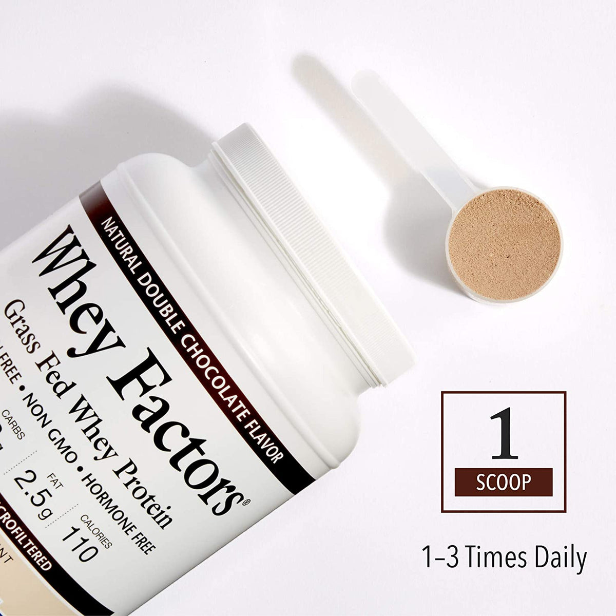 Natural Factors Whey Factors® Double Chocolate, 2 lbs