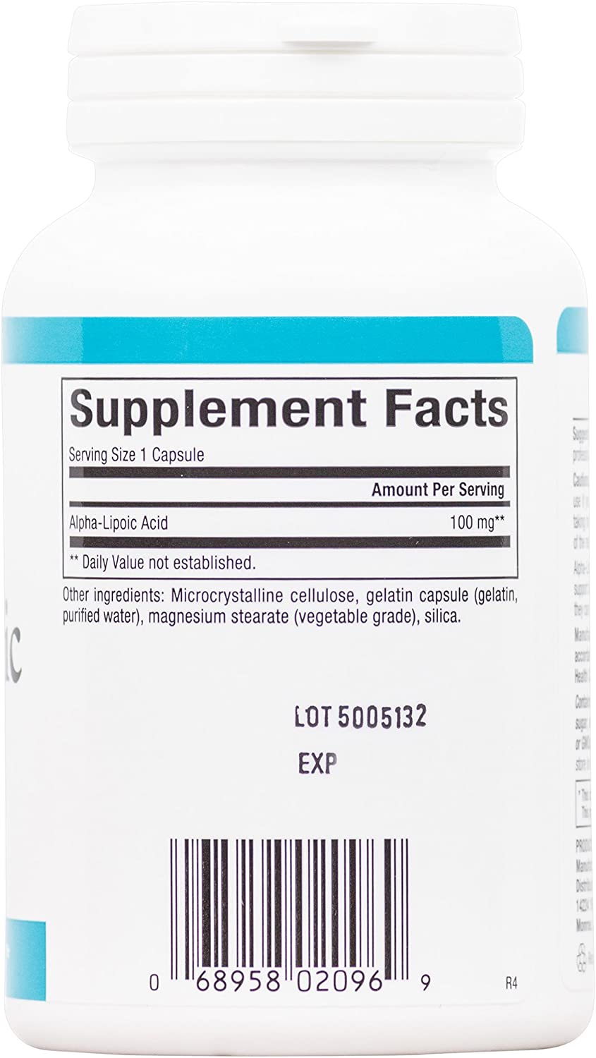 Natural Factors Alpha-Lipoic Acid, 100 mg, 120 Capsules