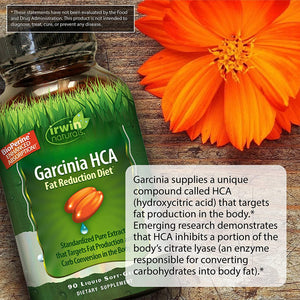 Irwin Naturals Garcinia HCA Fat Reduction Diet, 90 Liquid Softgels