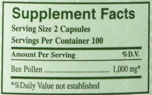 Bee Pollen Capsules 500 mg