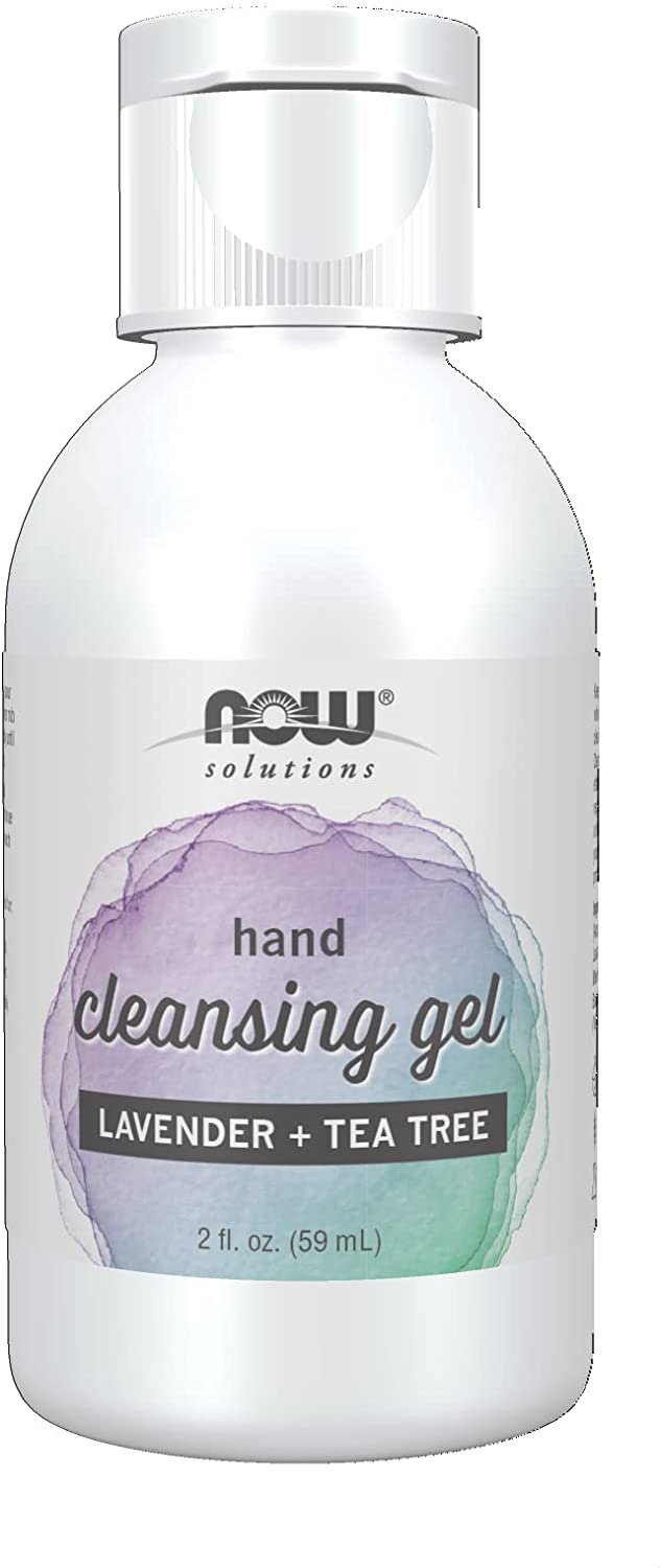NOW Solutions, Hand Cleansing Gel, Vegan, Ethanol, Moisturizer, 2 fluid ounce