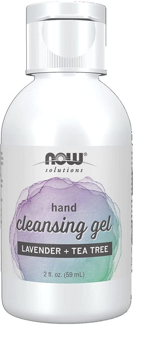 NOW Solutions, Hand Cleansing Gel, Vegan, Ethanol, Moisturizer, 2 fluid ounce