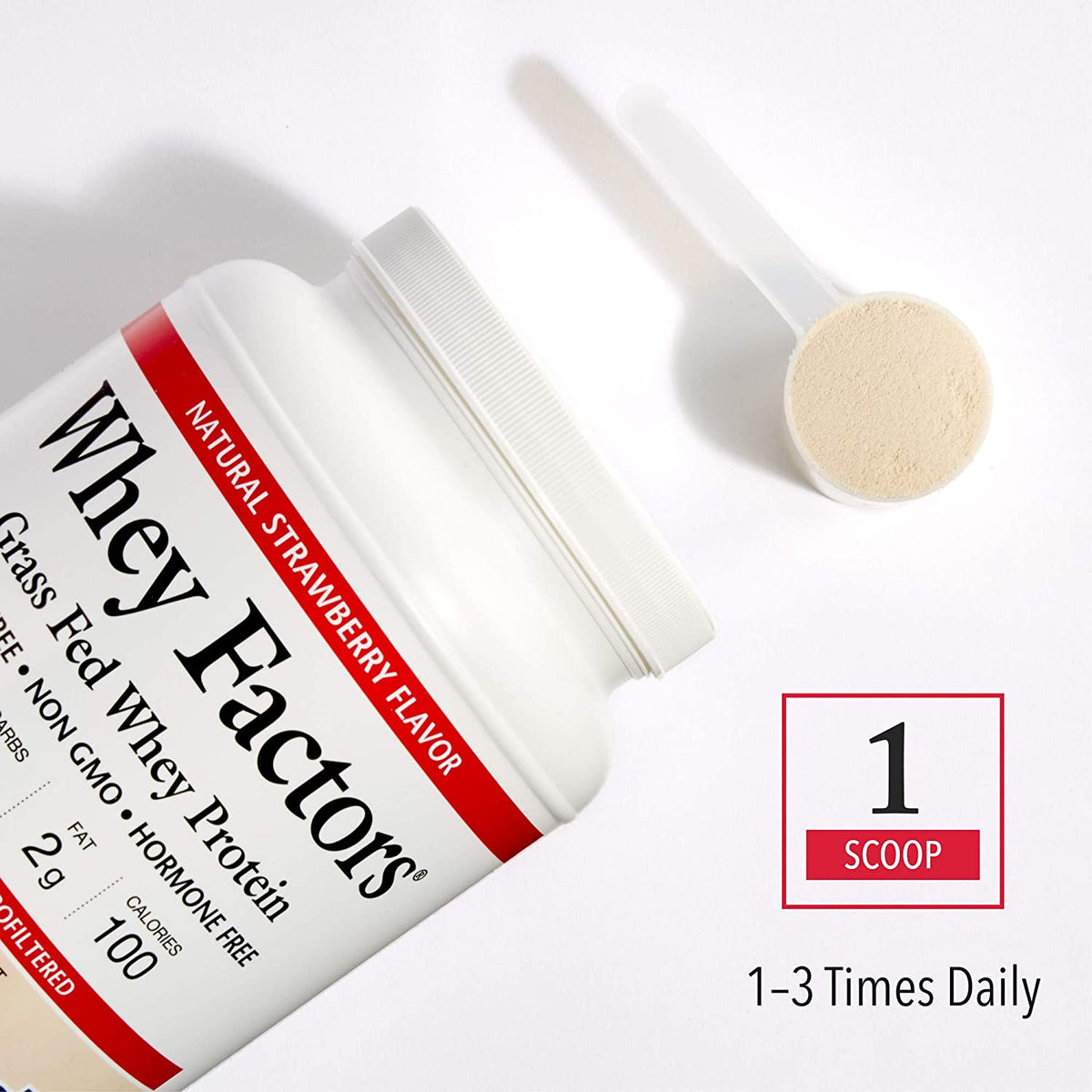 Natural Factors Whey Factors® Natural Strawberry, 2 lbs