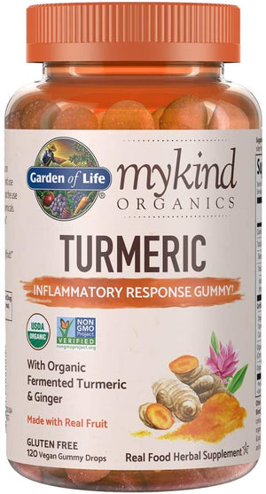 Garden of Life mykind Organics Turmeric Inflammatory Response Gummy, 120 Gummies
